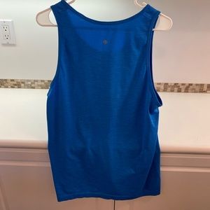 Blue lulu lemon tank top